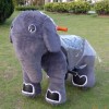 卡通动物毛绒玩具电动车大象