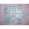专业生产晶钢门角码—文安县海宁塑料模具厂