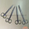 上海金钟14cm不锈钢弯尖手术剪刀