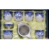 7件套双层陶瓷茶具 隔热防烫手茶具套装