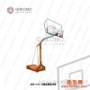 供应 HKN-1013北京凹箱独臂篮球架 移动箱式标准篮球架 体育比赛专用篮球架器材