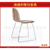 深圳可定制 简约现代不锈钢椅架餐椅天然橡胶木实木纯餐椅