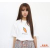 2015春款韩版潮牌T恤女式水果系列印花胡萝卜圆领短袖女装