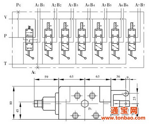 DPC26A/7-15/31-10/21型下车多路阀结构图