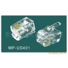 非屏蔽大量【本厂AIC】MP4P4C水晶头-非屏蔽型15U6U