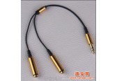 高档3.5MM耳机分线器 一分二 1分2转接线 情侣线 耳机转换线