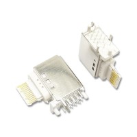 USB3.1 Type-c16Pin側插舌片式插頭連接器母座