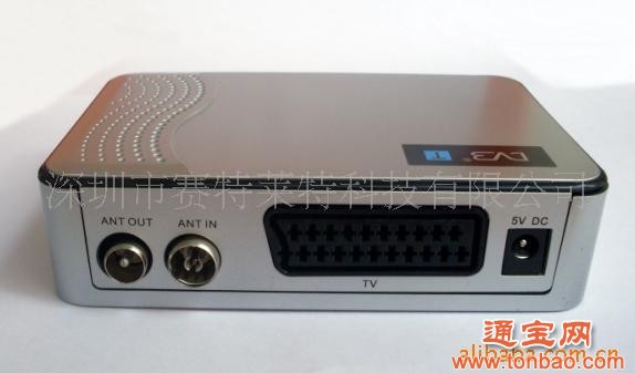 厂家直销SCART  DVB-T 机顶盒 电视盒